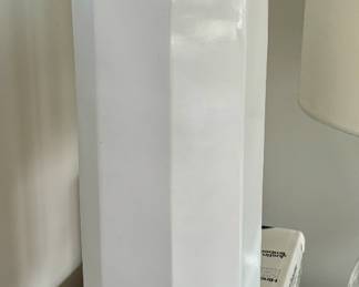 12. White Lidded Canister (30"h)