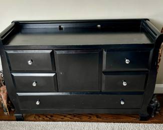 49. Black Dresser (54" x 19" x 37")