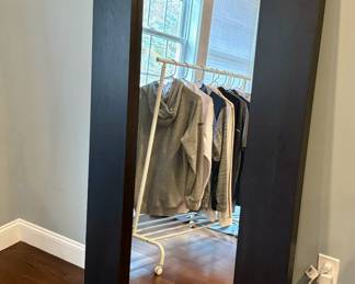 70. Black Framed Floor Mirror (37" x 75")