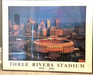 101. 3 Rivers Stadium Print (29" x 23")