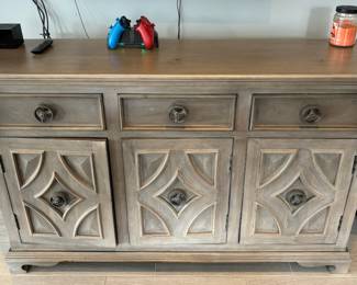 80. 3 Drawer 3 Door Sideboard (59" x 17" x 36")