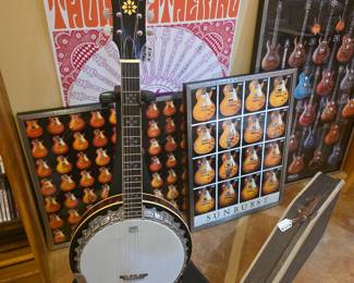 Banjo & guitar themed art