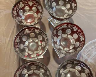 Vintage Bohemian glass