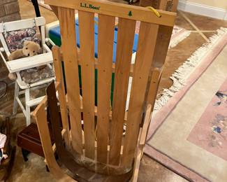 Vintage LL Bean wooden sled