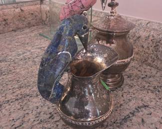 MCM Los Castillos stone inlay serving pieces