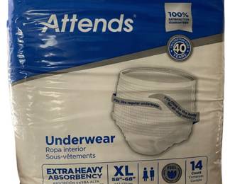 Case of XL Heavy Absorb Adult Pullups 