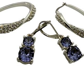 2 Pair Pierced Earrings JCM Brass  Other 