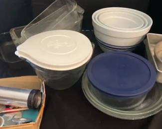 Lot Of Pyrex Dishware And More