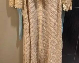 An Old Doll And An Old Handmade Maxi Dress