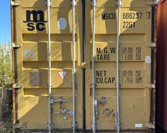 This is a one-trip 20 foot container in excellent condition selling for $1200