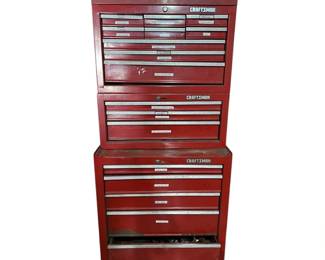 Vtg Craftsman Red Tool Chest