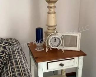 Distressed end table (2 available)