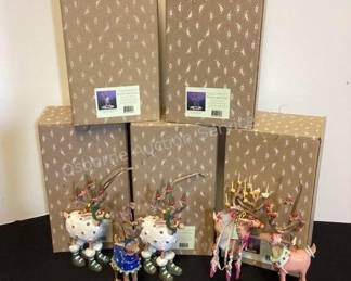 Whimsical reindeer ornaments