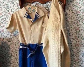 Vintage toddler outfit & sweater