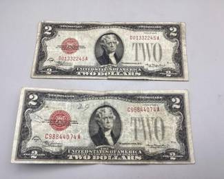 Red Seal $2 Certificates