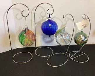 Blown glass ornaments