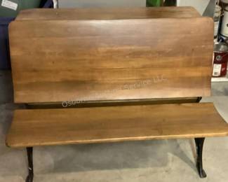 Vintage school desk / bench