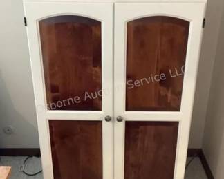 Distresssed computer armoire