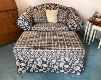 Johnston Benchworks oversize chair & ottoman