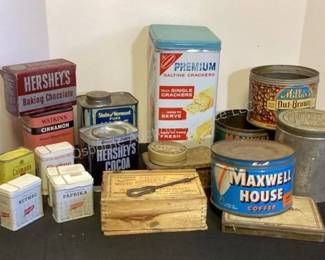 Vintage kitchen tins