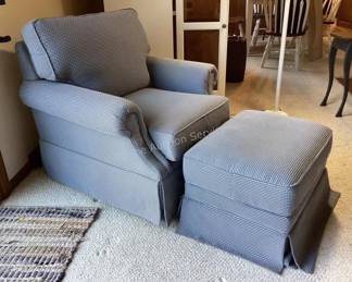 Flexsteel accent chair & ottoman