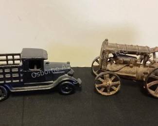 Cast iron truck & tractor