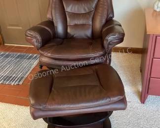 Barcalounger & ottoman