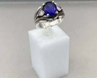 Sterling & Sapphire ring