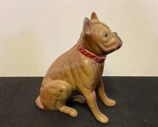 Cast iron dog bank