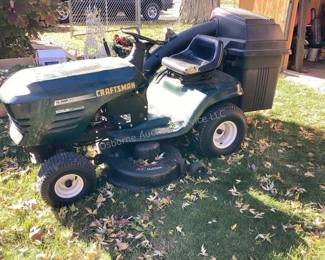 Craftsman riding lawn mower with bagging system
