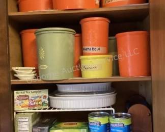 Vintage Tupperware canisters