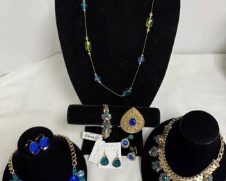 Blue and Gold Collection of Various Sets