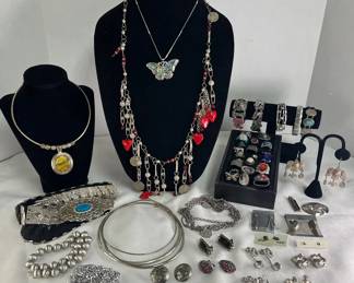 Silvertoned Costume Jewelry