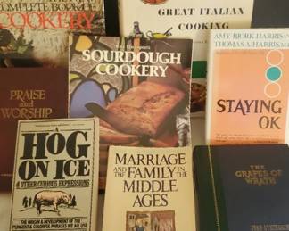 Boxes Of BooksCooking, Crafting, Novels, Mystery Lot