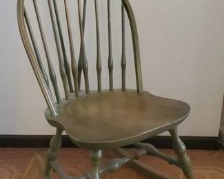 French Country Small Wood Rocking Chair
