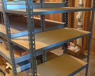 Metal And Wood Storage Shelf