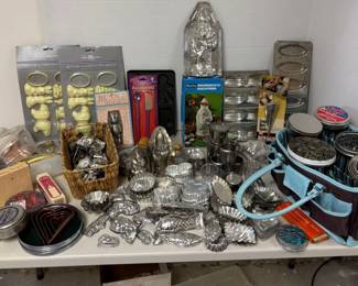 Vintage Baking molds,cookie Cutter And More
