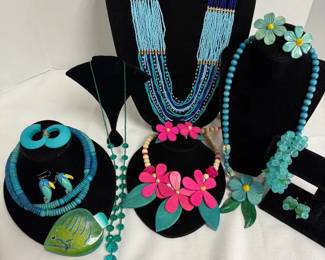 Teal and Blue Collection of Various Sets