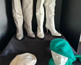 Womens Knee High Boots and Berets
