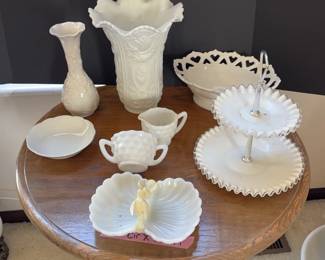 Fenton Milk Glass And More