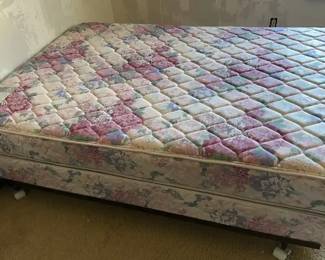 Full Size Mattress, Box Spring, Bed Frame