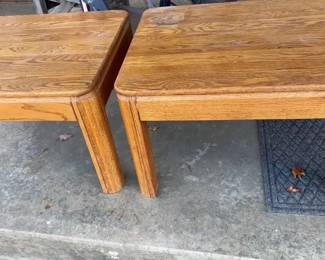 Coffee Table Two Oak Side Tables