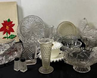 Fenton Glass, Hobnail, Crystal And Cut Glass