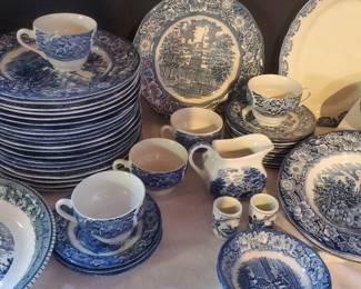Liberty Blue English China Set