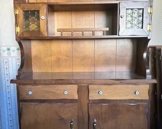 Wood Hutch or Coffee Bar