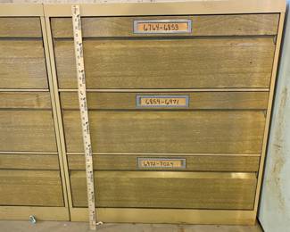 Vintage Sewing Pattern Cabinets