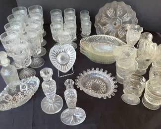 Decorative Glassware And Serving Collection