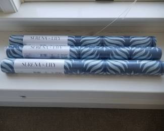Serena & Lily Granada wallpaper Indigo Sky blue - 3 rolls available