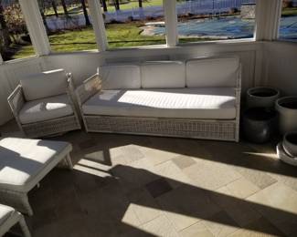 Serena & Lily Pacifica couch  & swivel chair