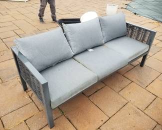 Patio conversation set: couch